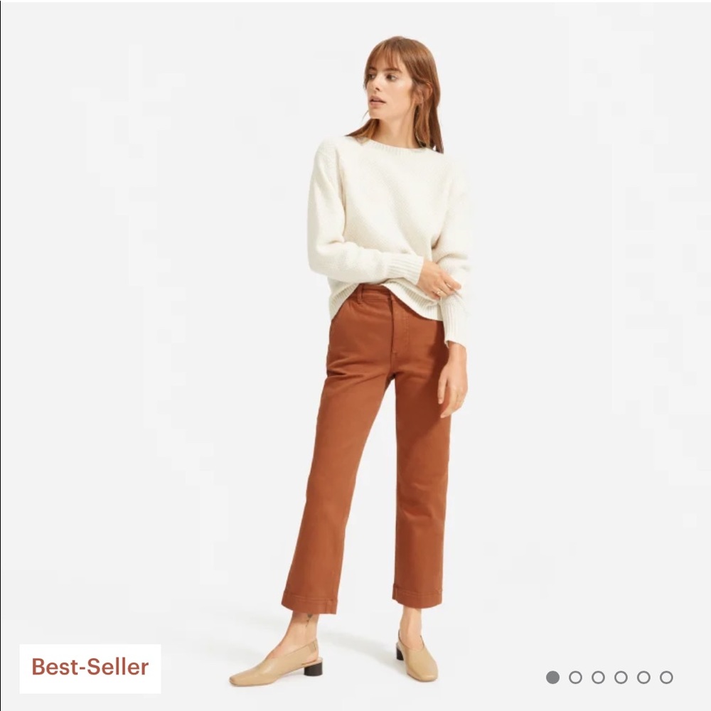 Everlane - The Straight Leg Crop - Cocoa Brown
